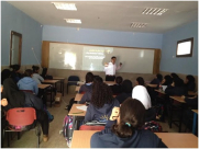 محاضرات لمكافحة مخدرات الاكشاك في المدارس الثانوية في مدينة اللد